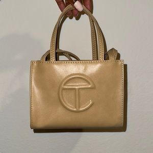 Telfar Small Shopping Bag in Cream